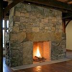 american Granite Fireplace