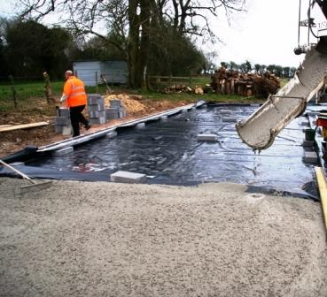 Pouring Cement