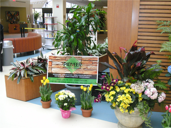 Beautiful flowers donated by Hicks Nursery.