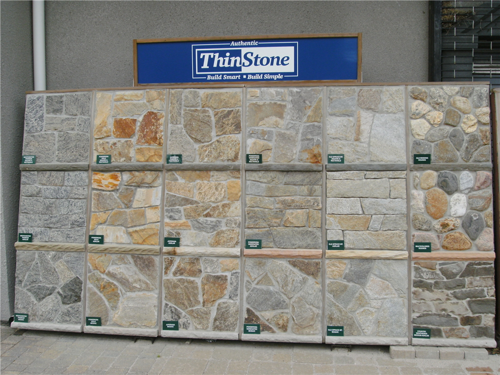 A great display to help you pick out the perfect stone for your project.