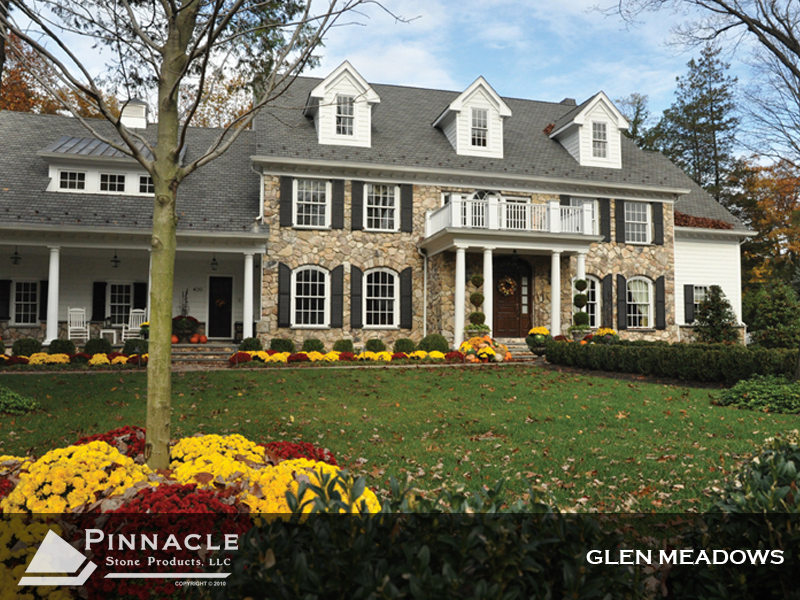 Glen Meadows natural thin stone by Pinnacle Stone Products.