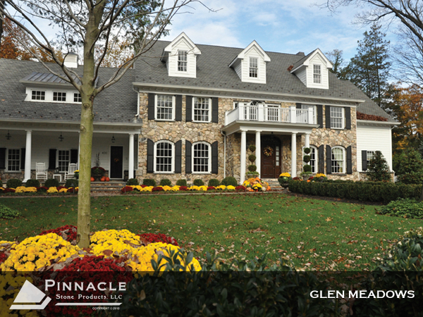 Glen Meadows natural thin stone by Pinnacle Stone Products.