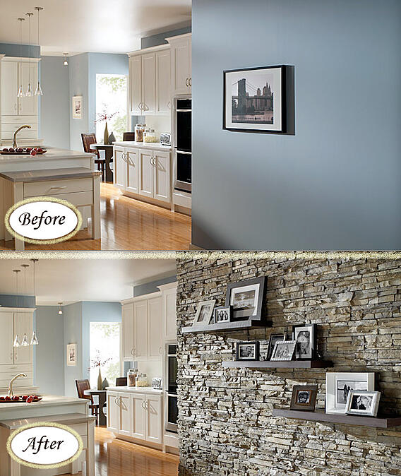 Stone Veneer Mantel